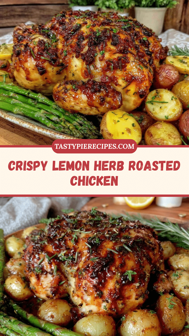 crispy lemon herb roasted chicken recipe