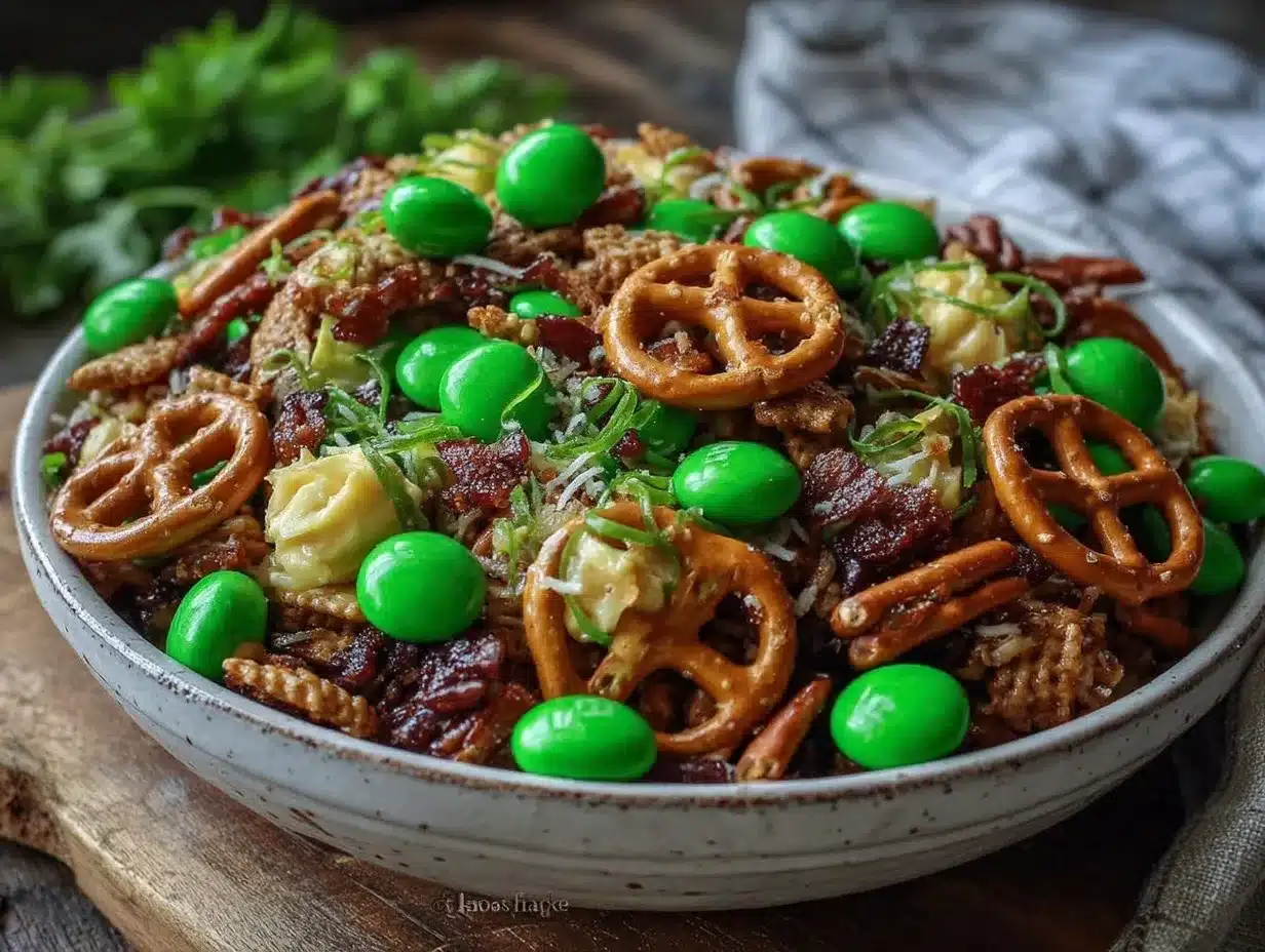 crispy leprechaun bait snack mix preparation steps