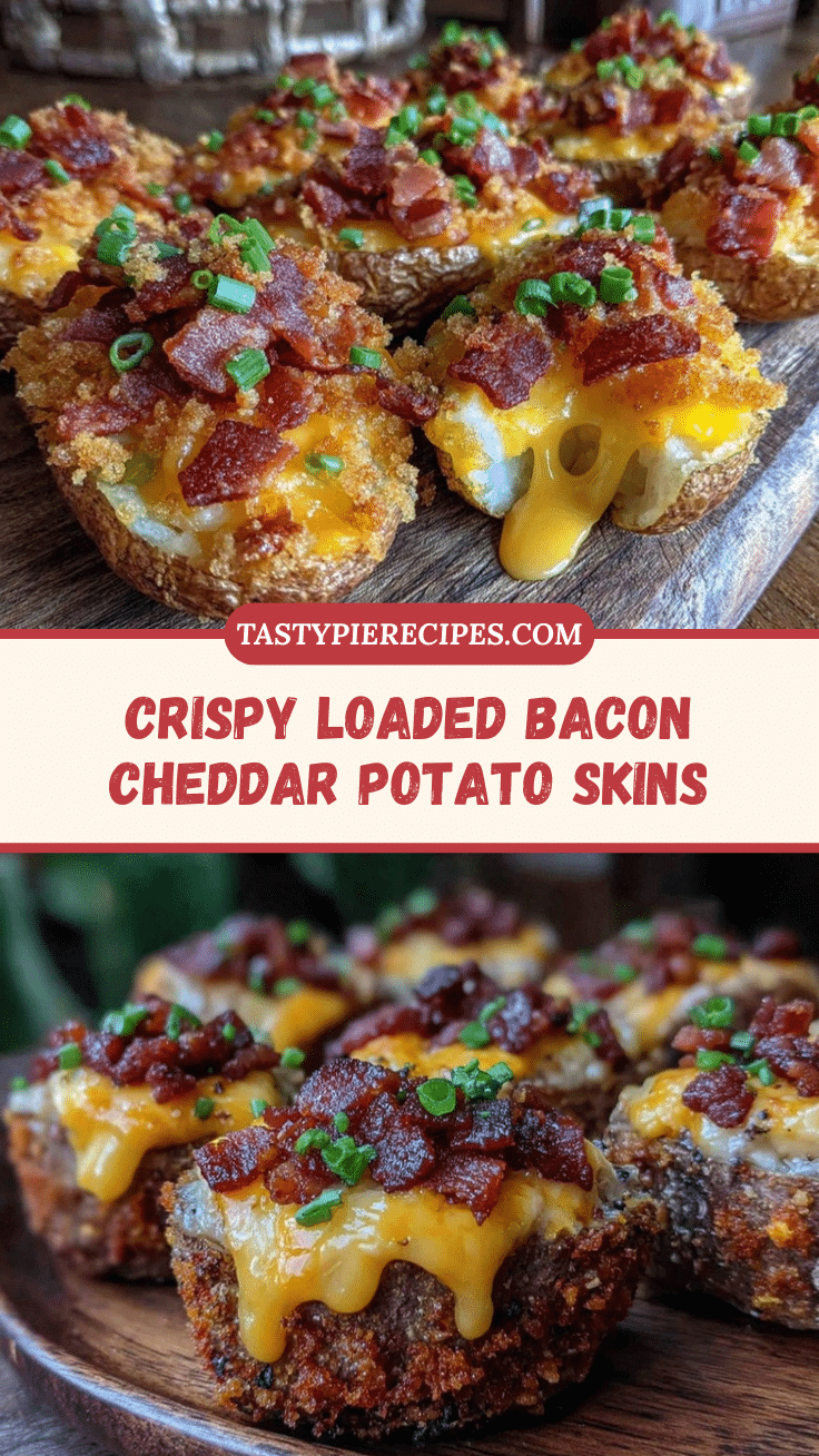 crispy loaded bacon cheddar potato skins recipe