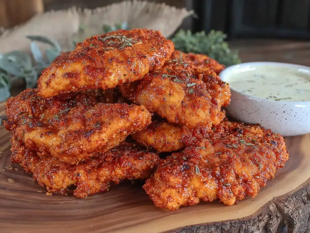 Crispy Nashville Hot Chicken Tenders preparation steps