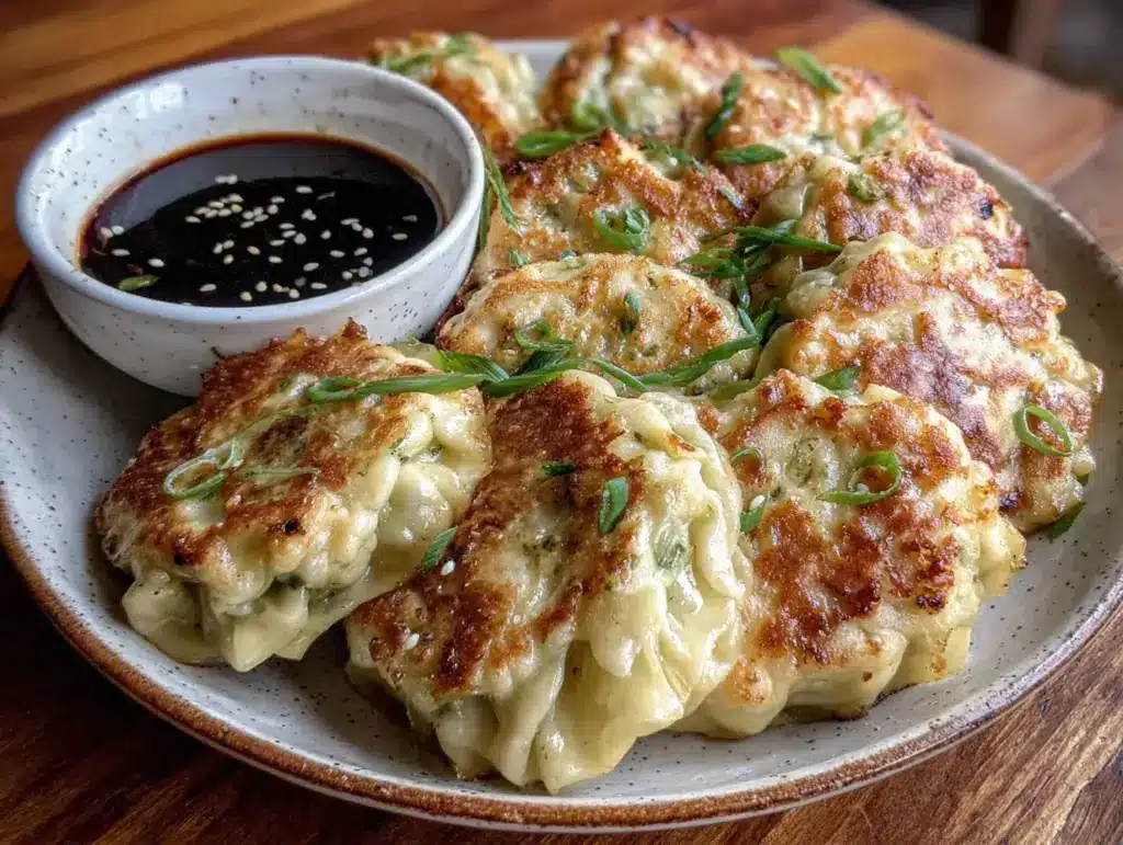 crispy pan-fried dumplings - featured image