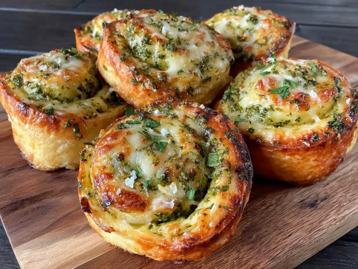 crispy pesto pinwheels preparation steps