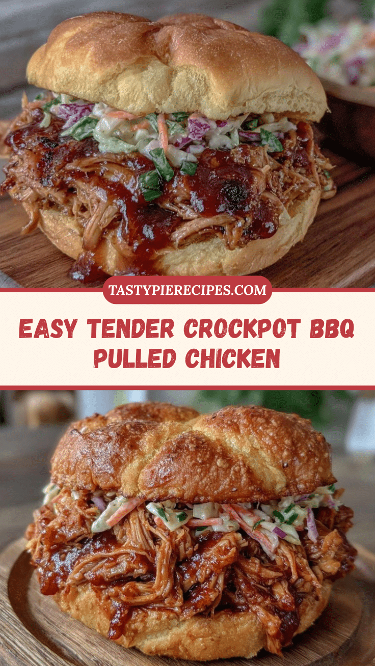 crockpot bbq pulled chicken sandwiches recipe