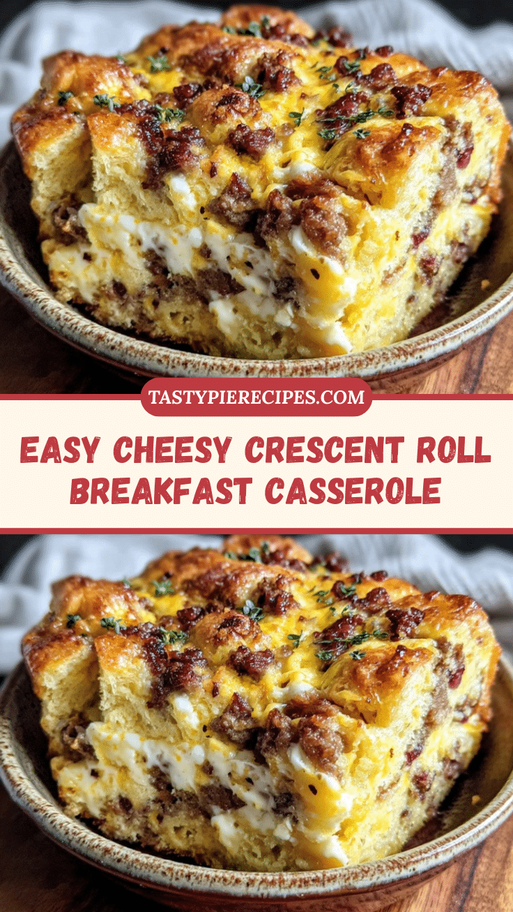 easy cheesy crescent roll breakfast casserole recipe