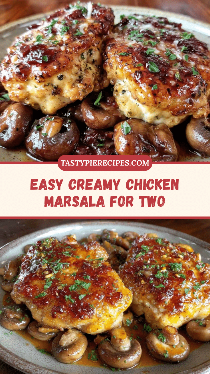 easy creamy chicken marsala for two recipe