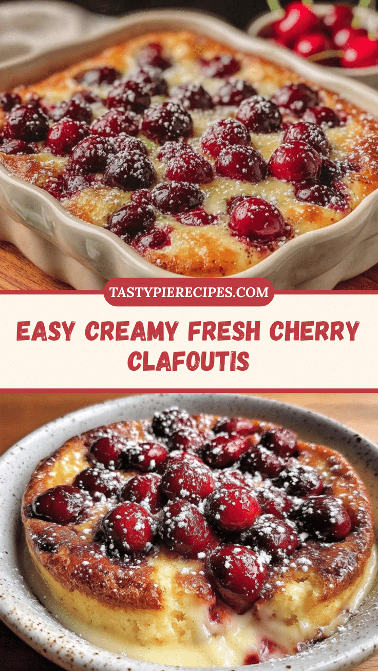 easy creamy fresh cherry clafoutis recipe