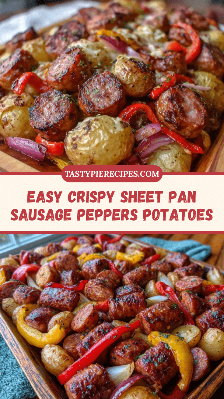 easy crispy sheet pan sausage and peppers recipe