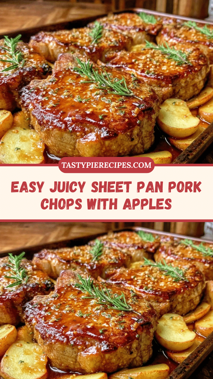 easy juicy sheet pan pork chops with apples recipe