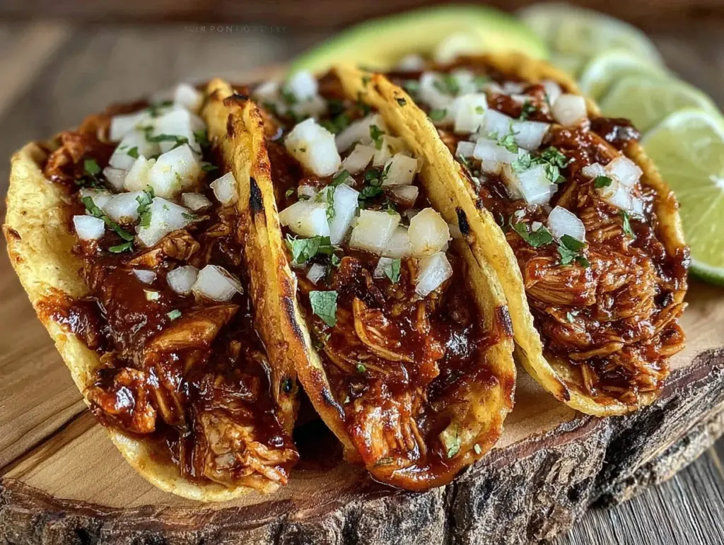 Easy Slow Cooker Chicken Tinga Tacos - featured image