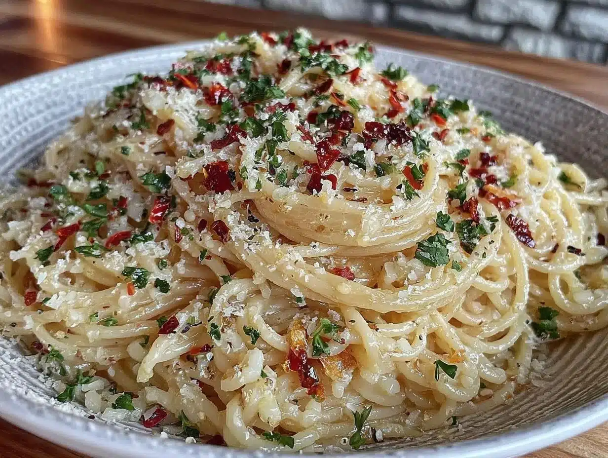 easy spaghetti aglio e olio preparation steps