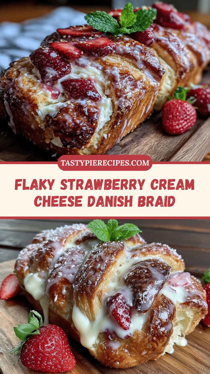flaky strawberry cream cheese danish braid recipe