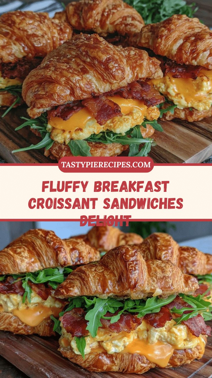 fluffy breakfast croissant sandwiches recipe