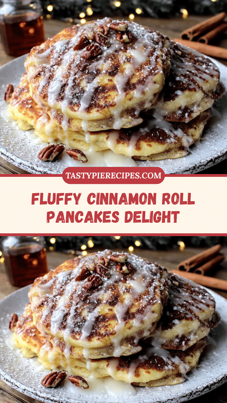 fluffy cinnamon roll pancakes recipe