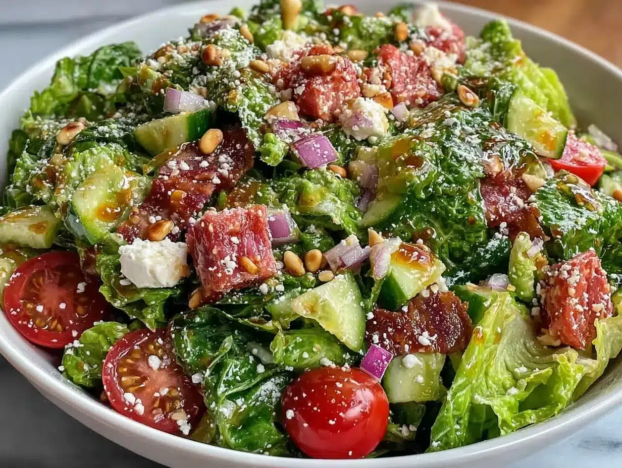 fresh chopped salad preparation steps