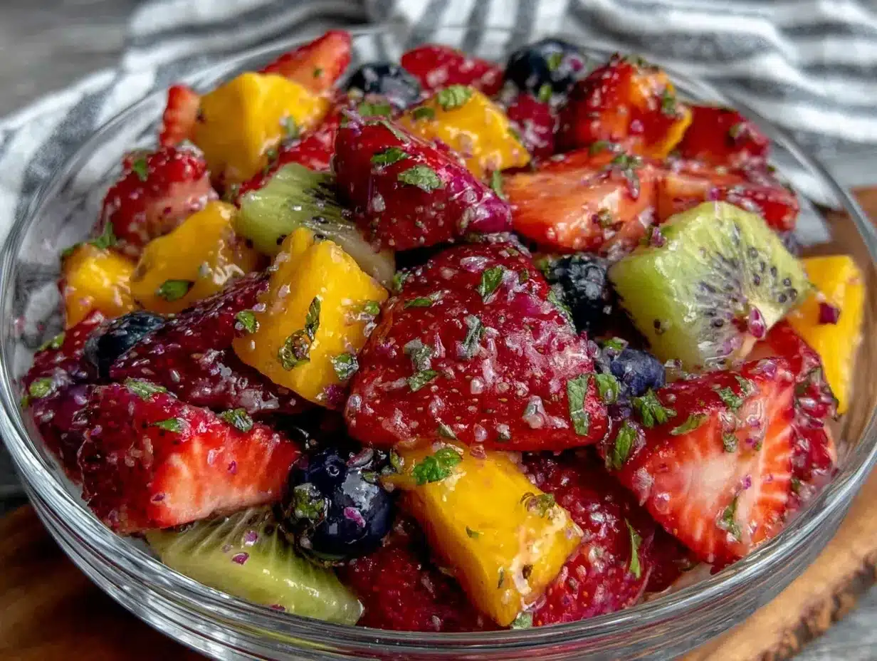 fresh fruit salad recipe preparation steps