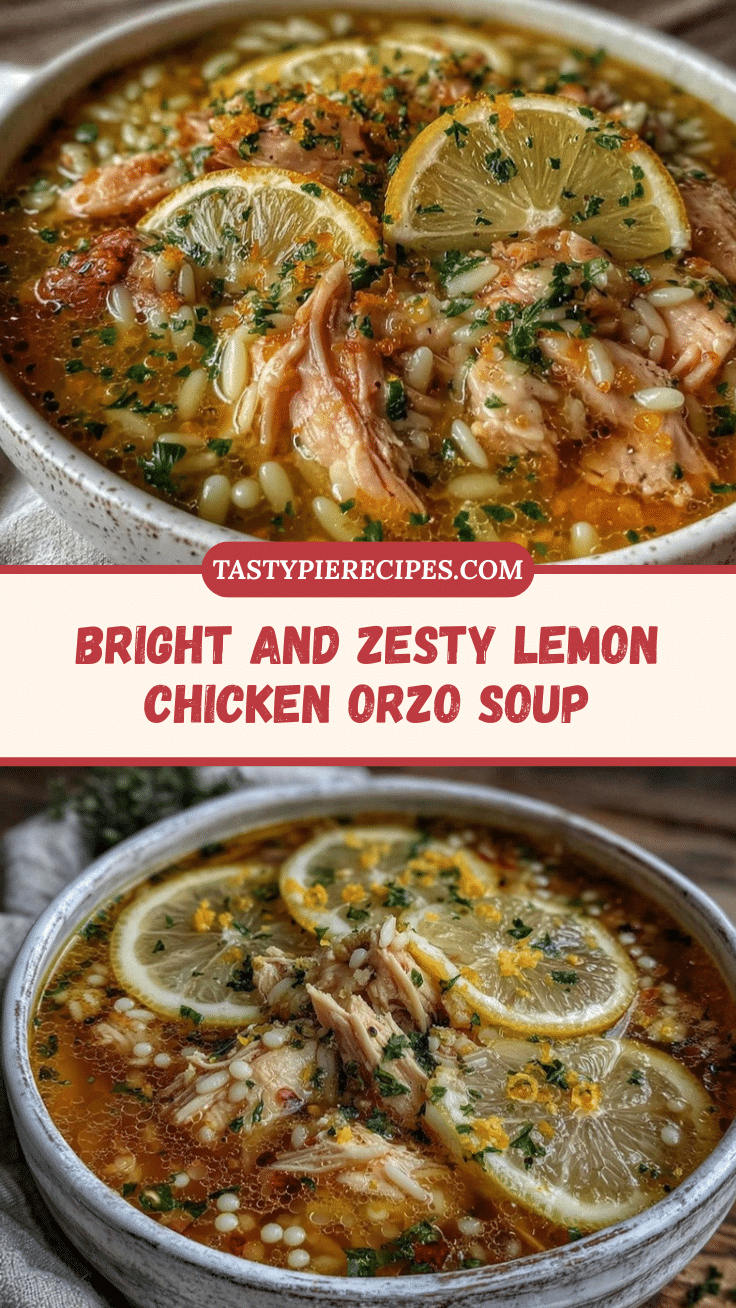 fresh lemon chicken orzo soup recipe