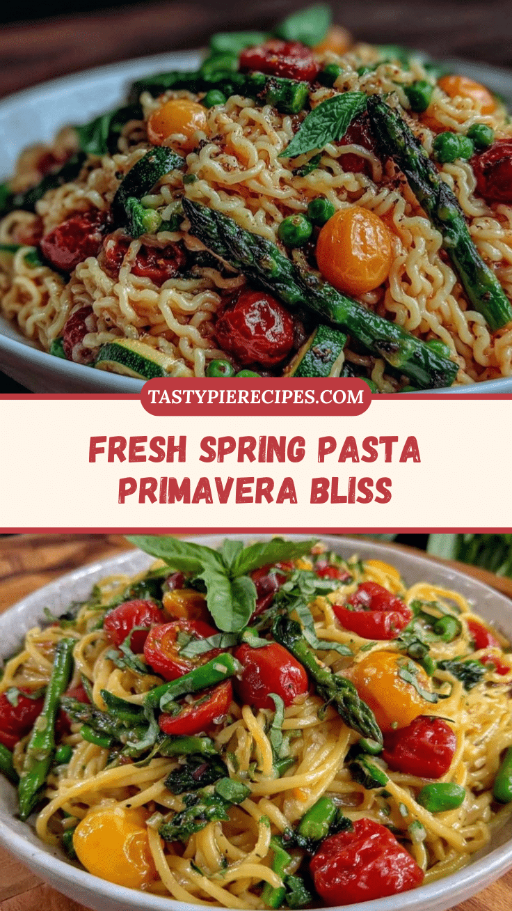 fresh spring pasta primavera with basil recipe