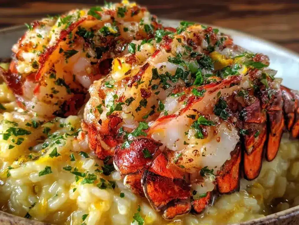 garlic butter lobster tails - featured image
