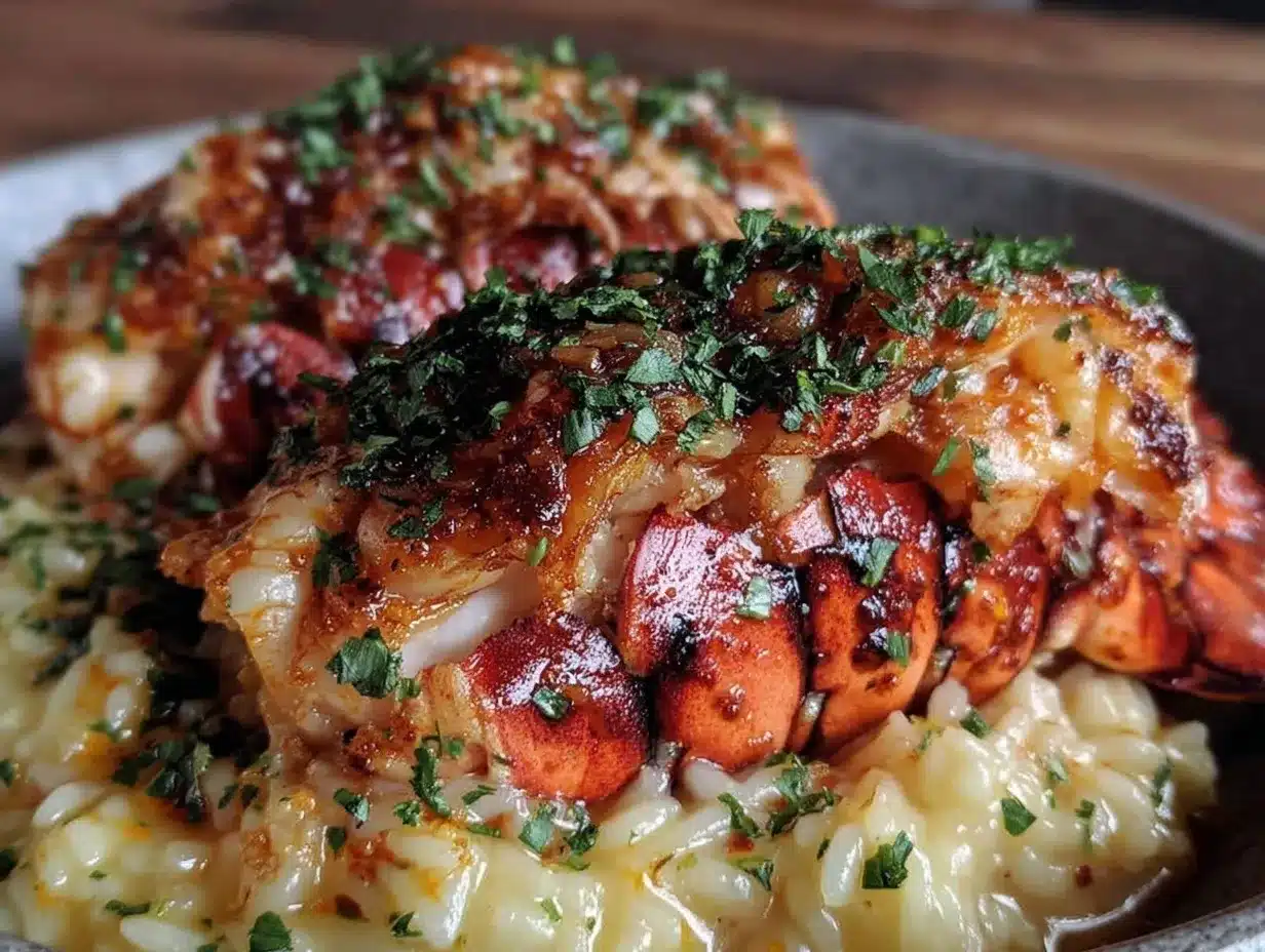 garlic butter lobster tails preparation steps