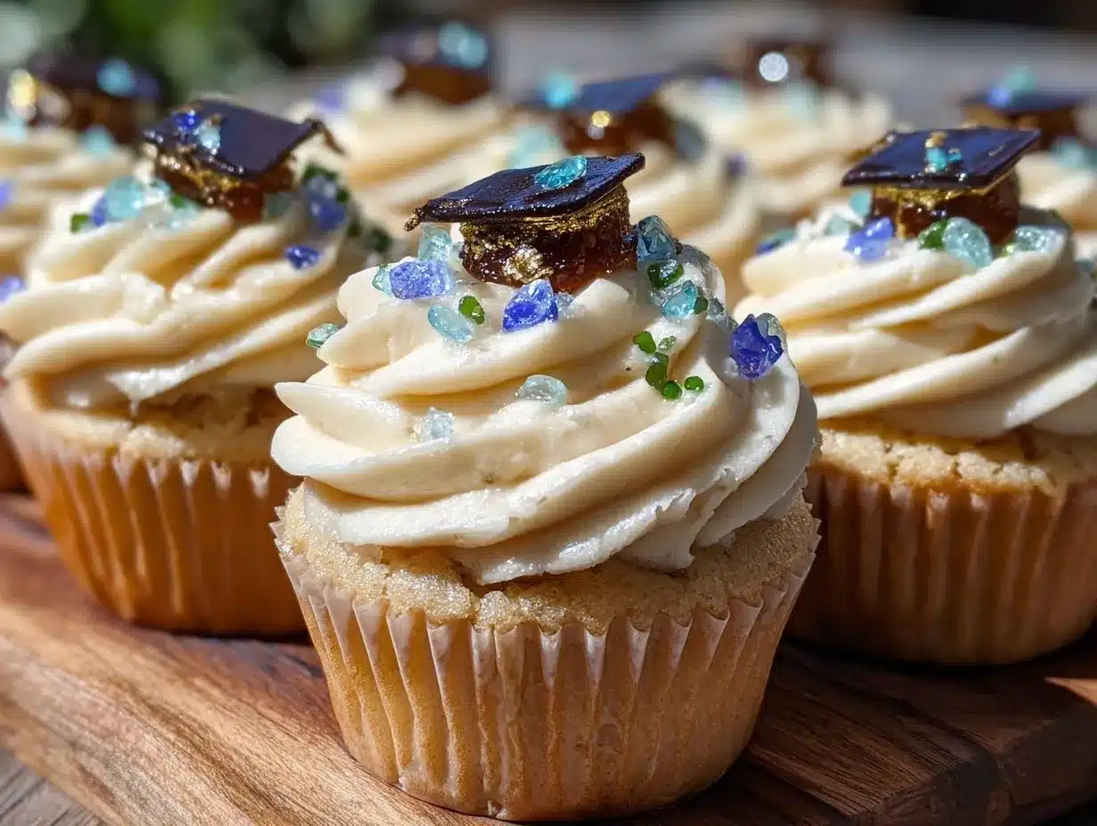 graduation cupcake toppers preparation steps