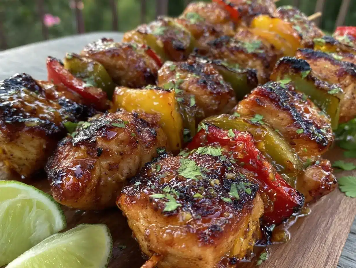 grilled honey lime chicken kabobs preparation steps