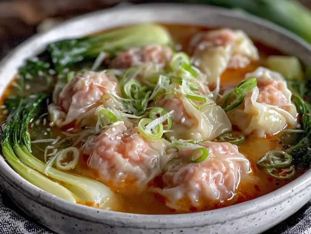 homemade wonton soup - featured image