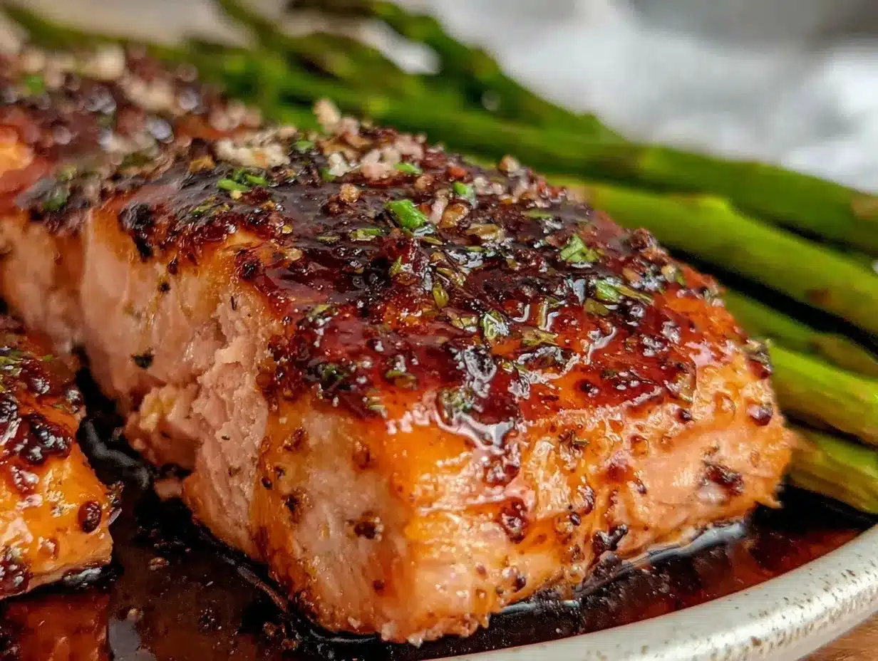 honey balsamic glazed salmon preparation steps