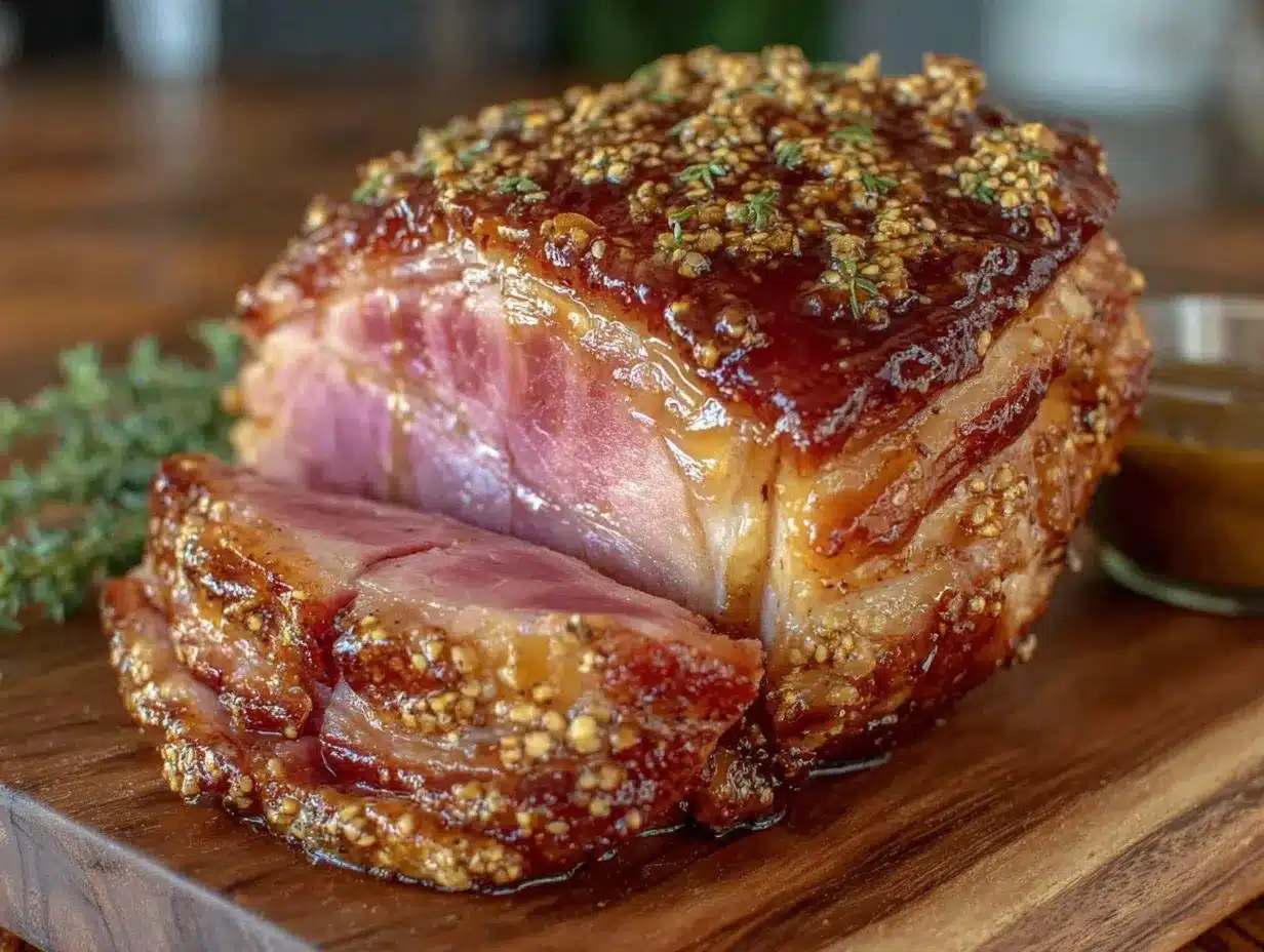 honey glazed ham preparation steps