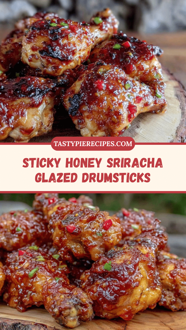 honey sriracha glazed chicken drumsticks recipe