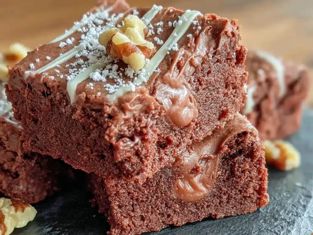 irish cream brownies - featured image