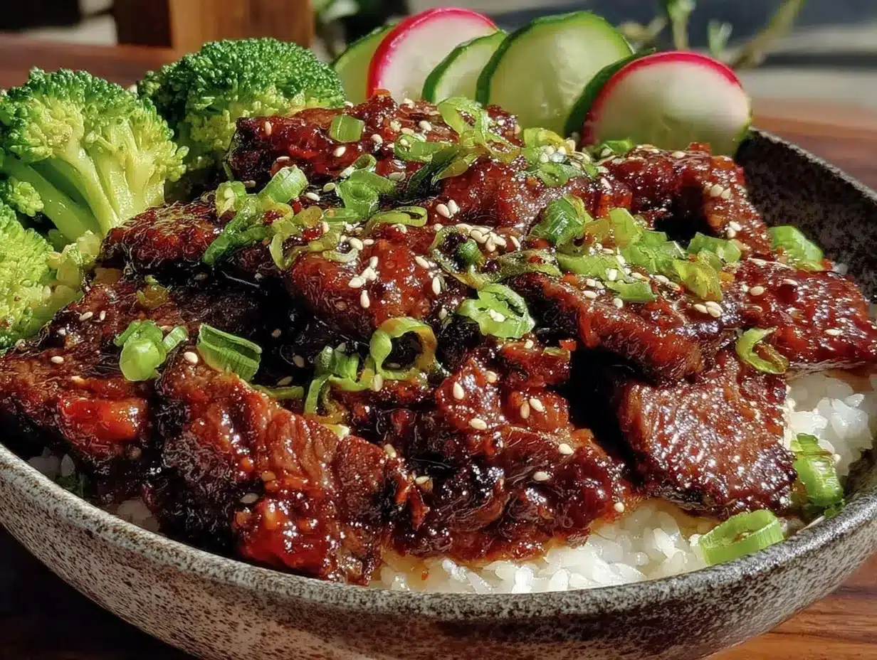 Korean Beef Bowls preparation steps