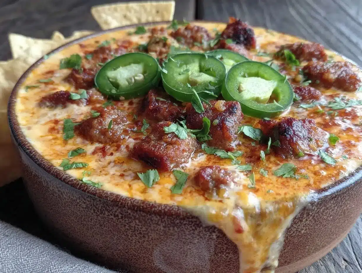 loaded queso dip preparation steps