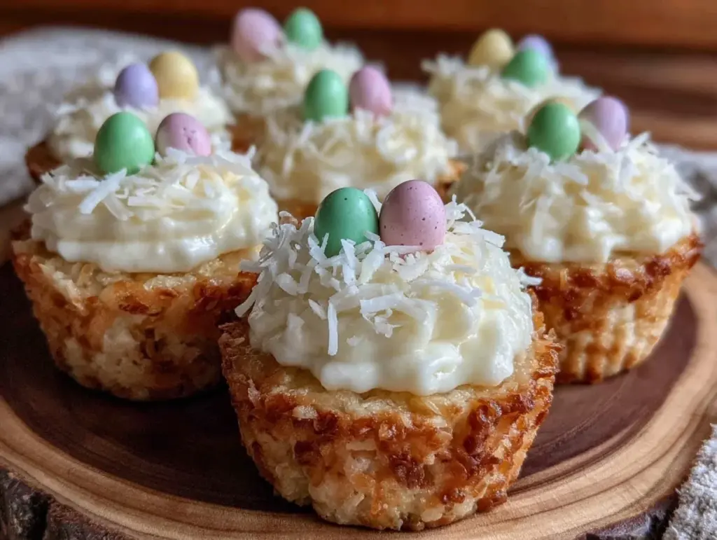 mini egg nest cupcakes - featured image