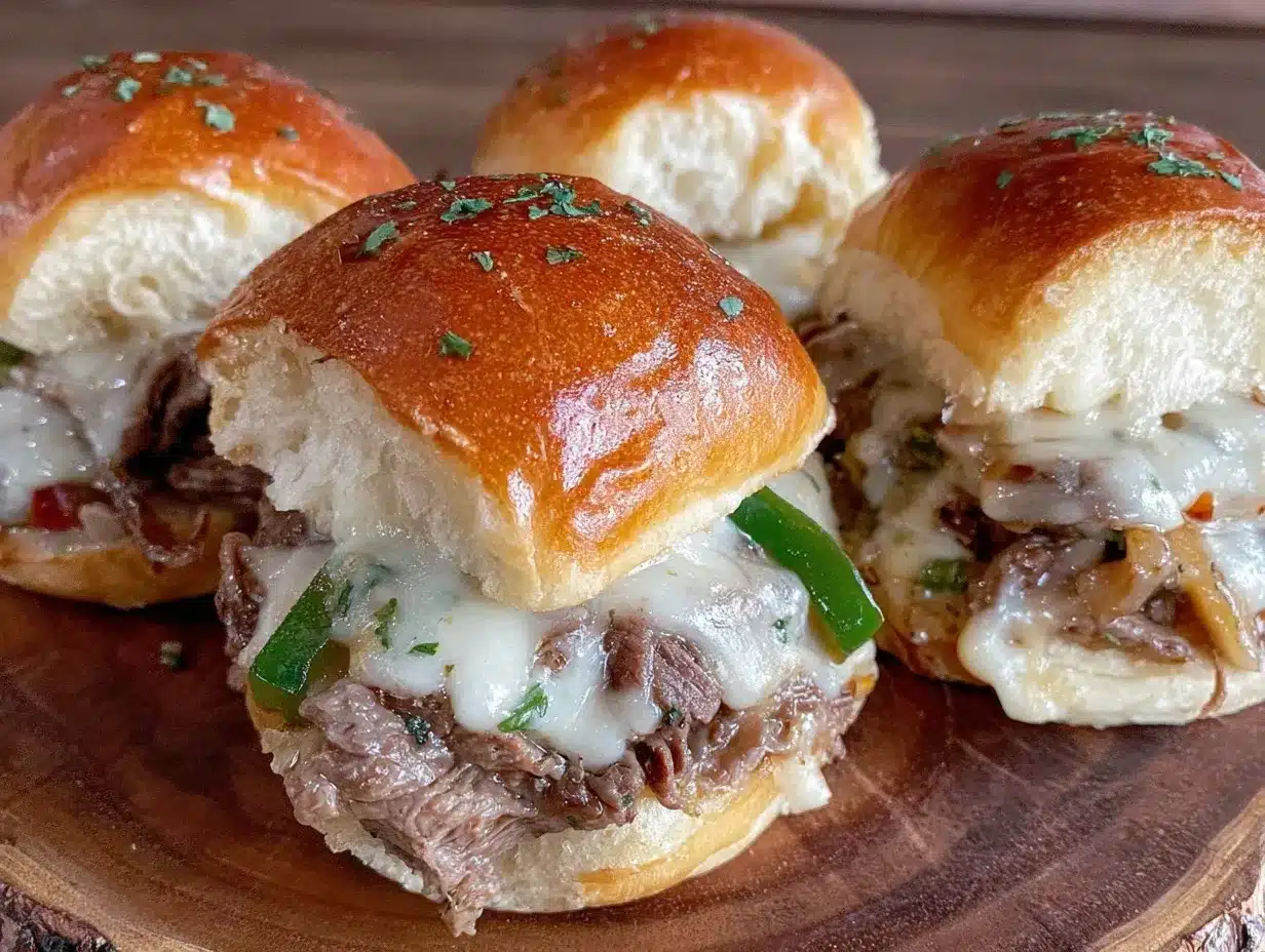 mini philly cheesesteak sliders preparation steps