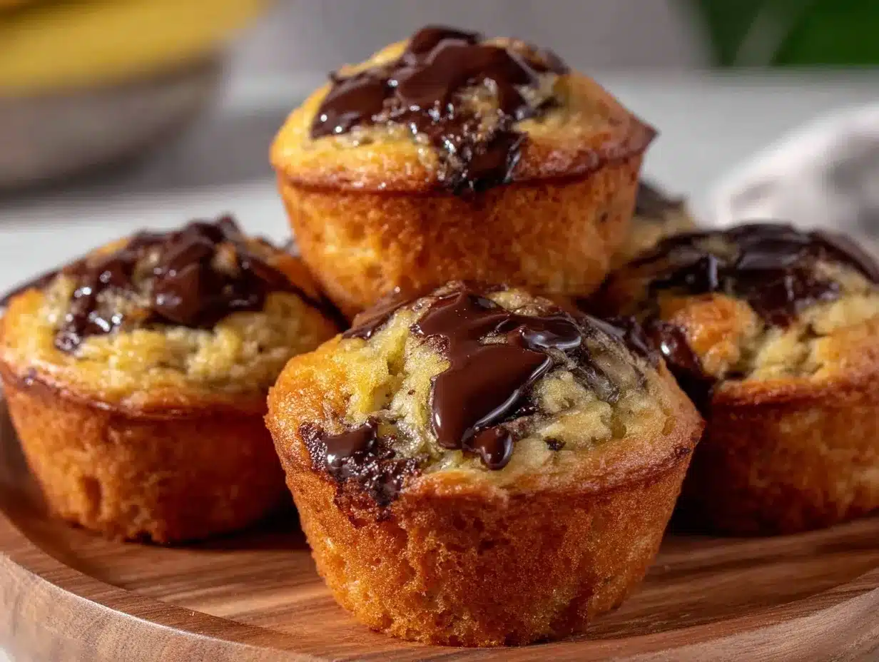 moist homemade chocolate chip banana muffins preparation steps