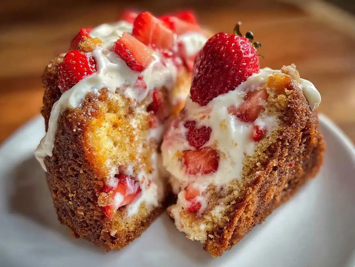 moist strawberry cream cheese coffee cake preparation steps