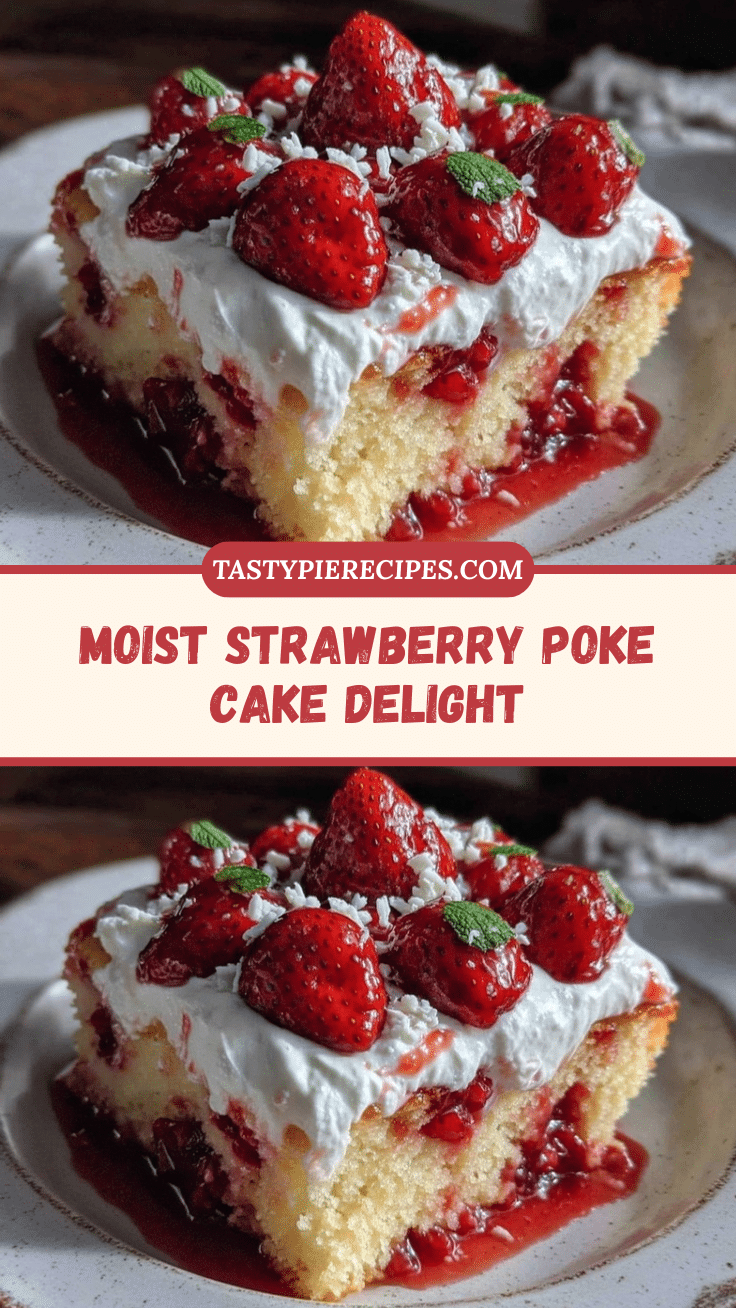 moist strawberry poke cake recipe