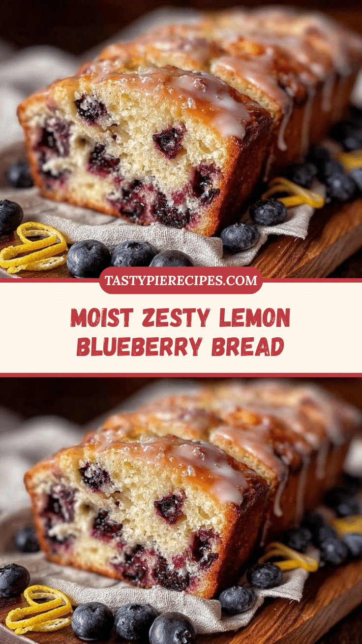moist zesty lemon blueberry bread recipe