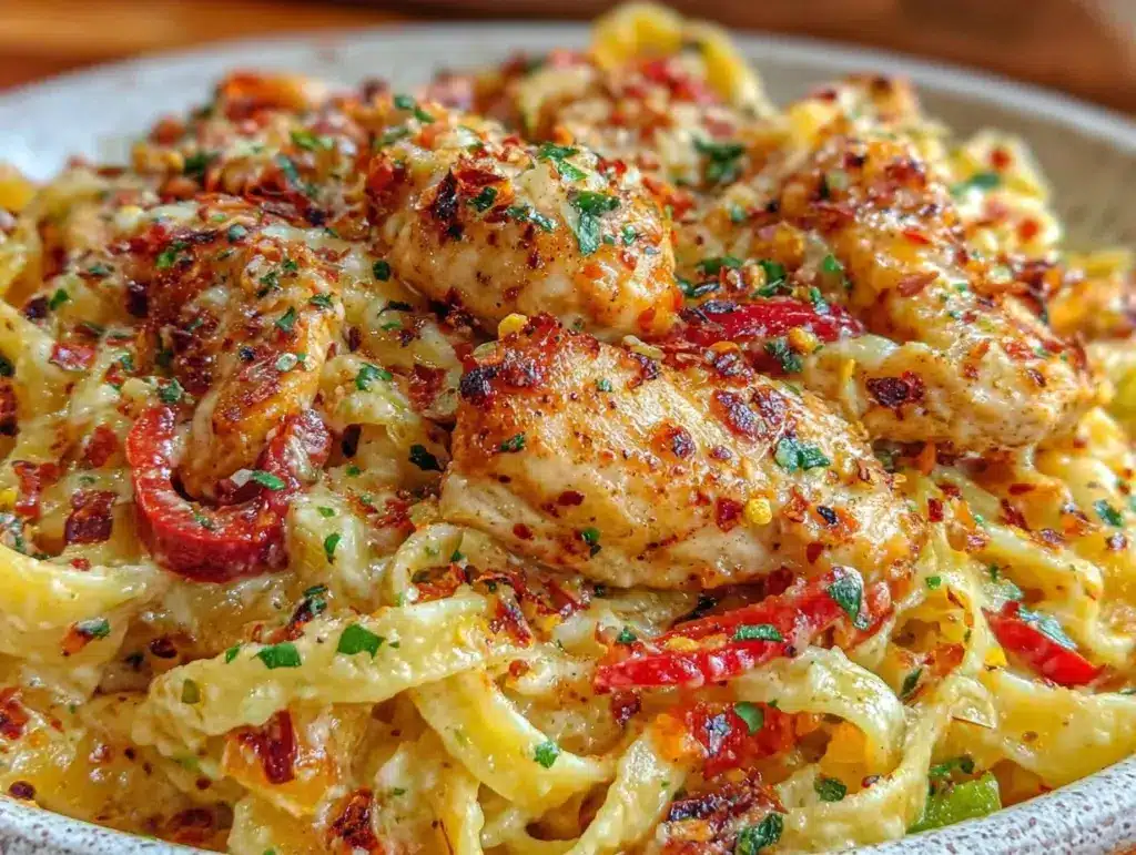One-Pot Cajun Chicken Alfredo Pasta - featured image