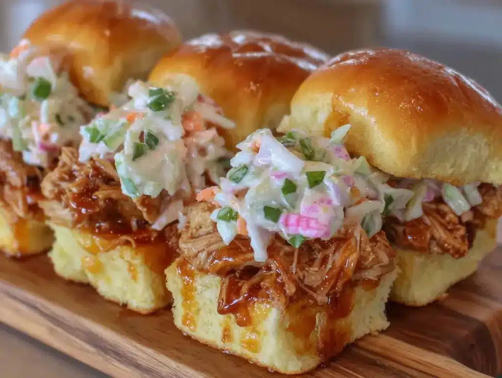pulled chicken sliders - featured image