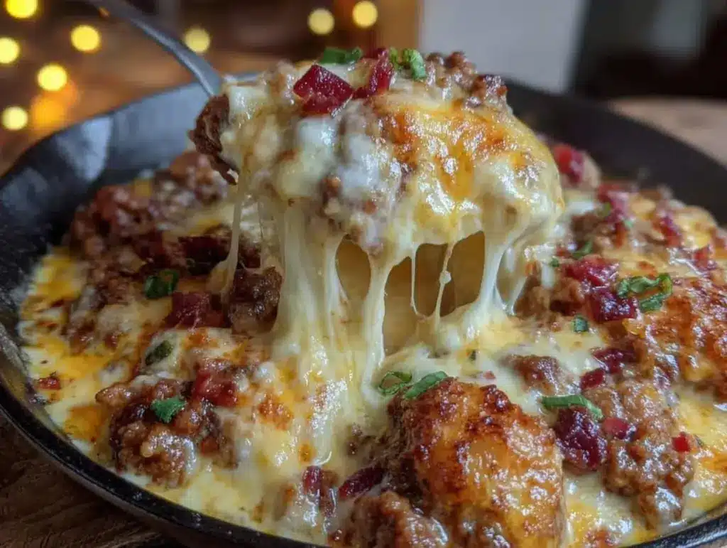 queso fundido with chorizo - featured image