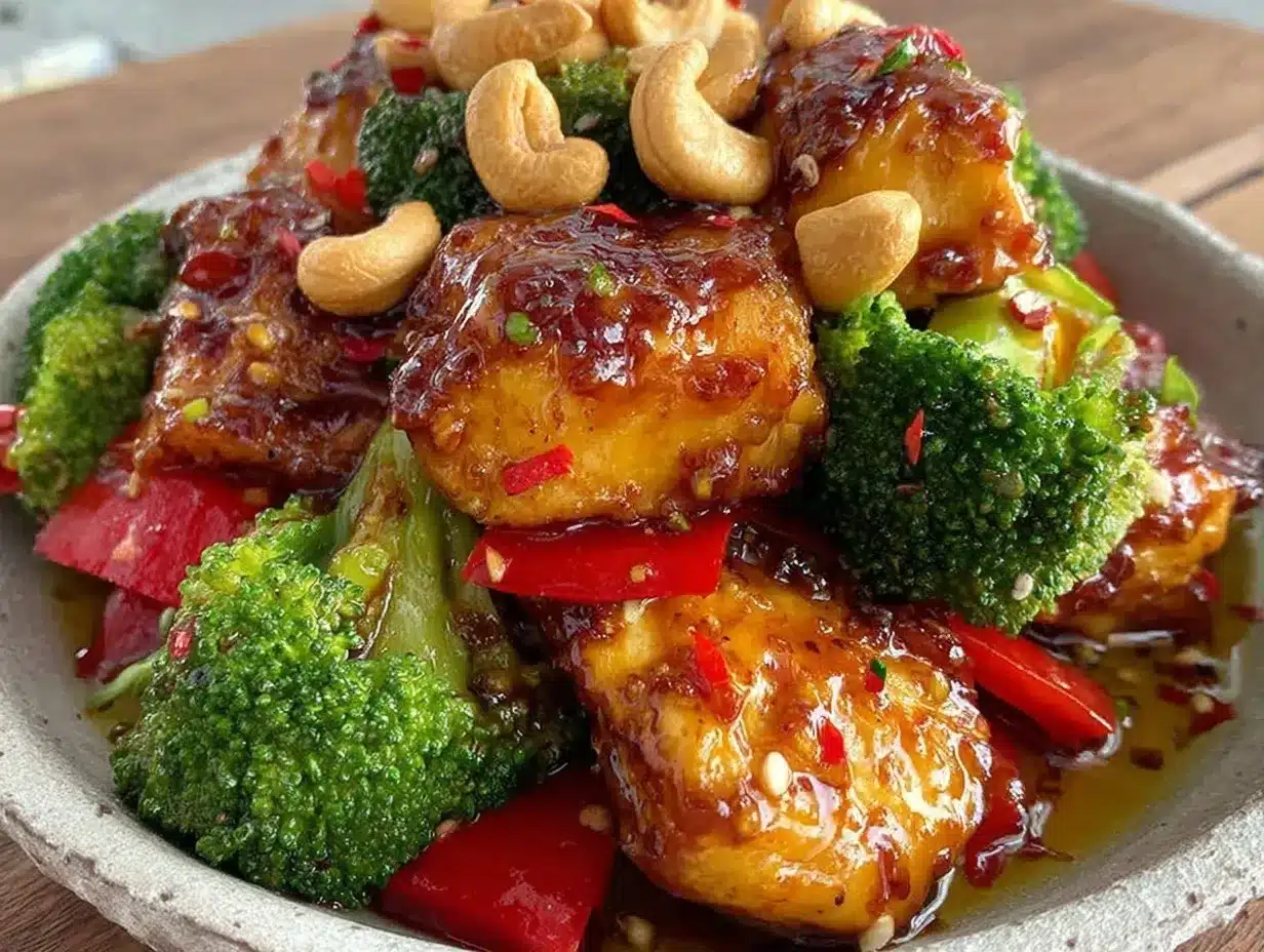 quick cashew chicken stir-fry preparation steps