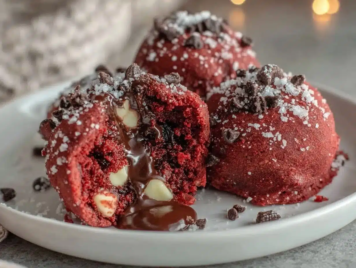 red velvet hot chocolate bombs preparation steps