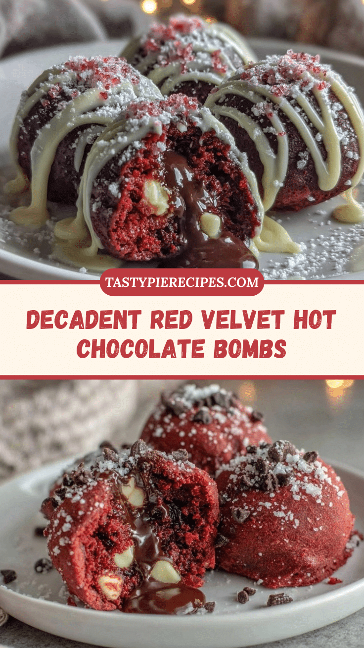 red velvet hot chocolate bombs recipe