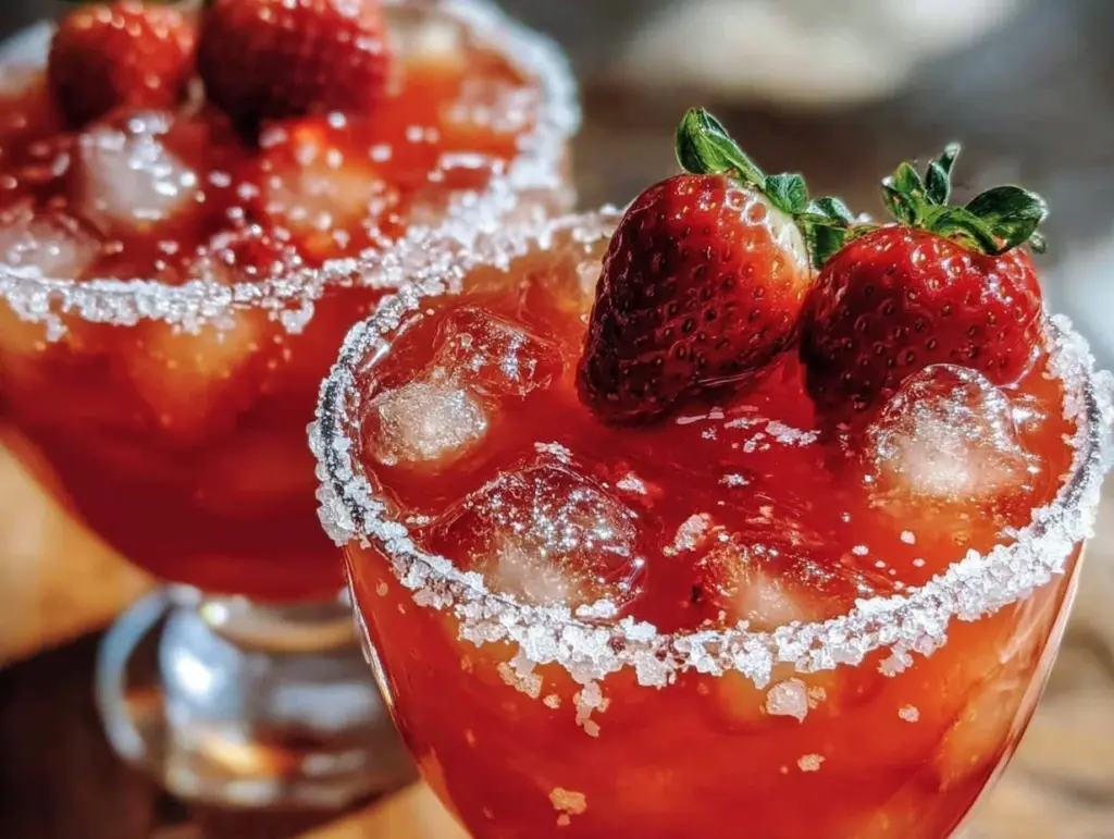 refreshing strawberry margarita for two - featured image