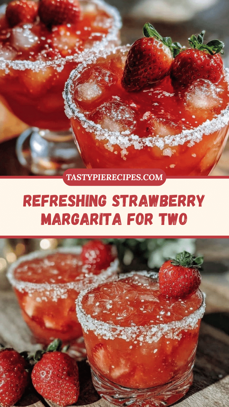 refreshing strawberry margarita for two recipe