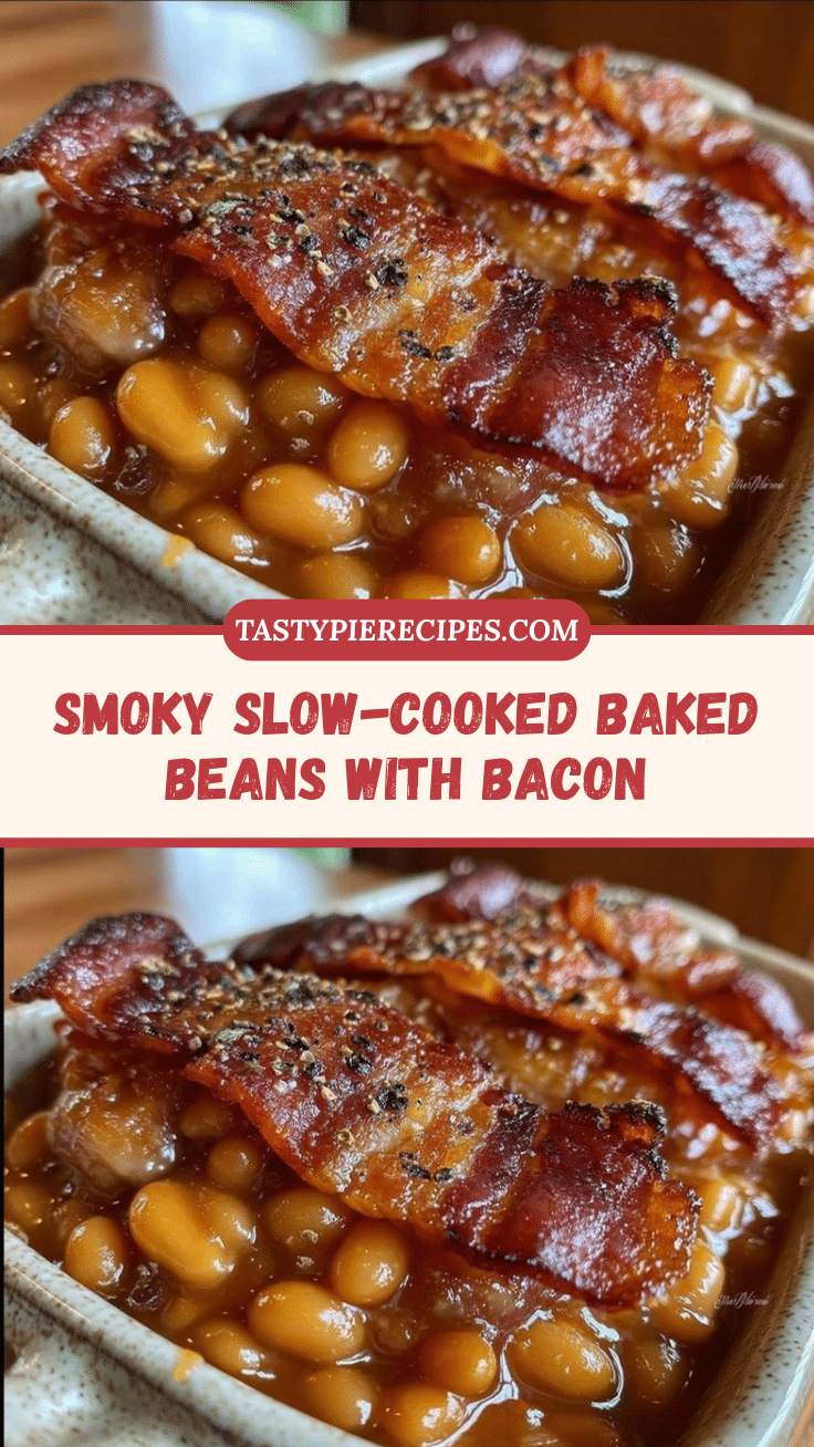 savory baked beans with crispy bacon recipe