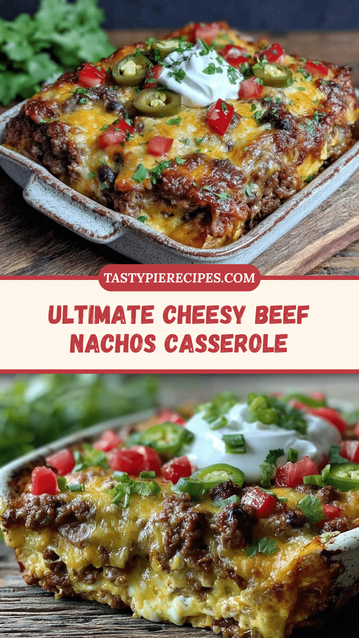 savory cheesy beef nachos casserole recipe