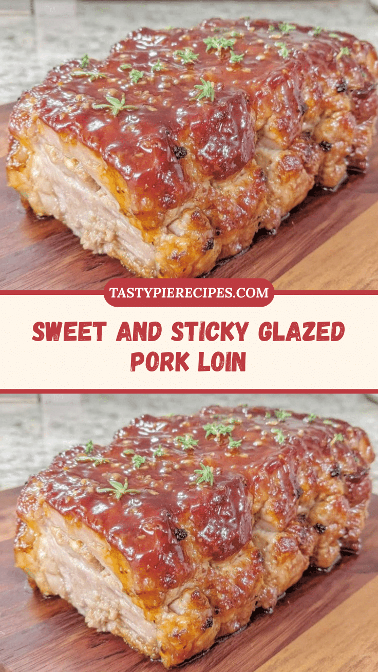 savory glazed pork loin recipe