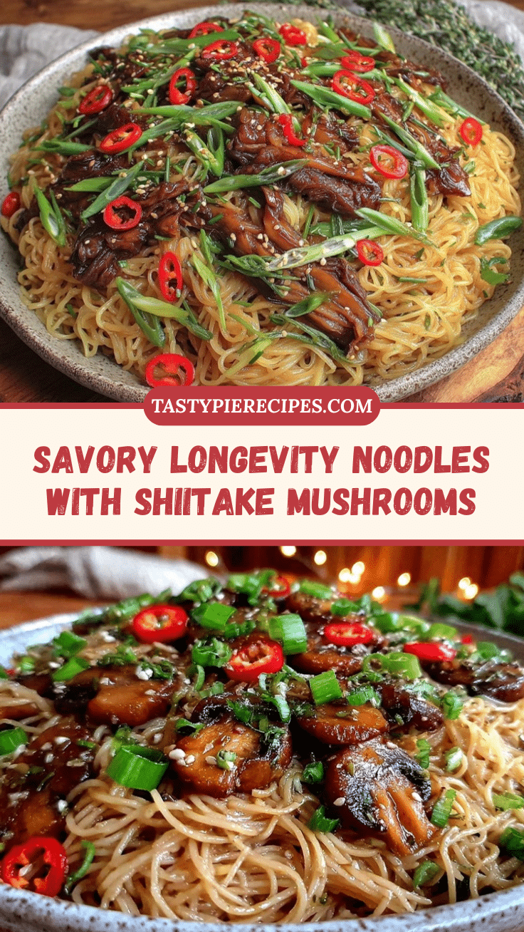 savory longevity noodles recipe